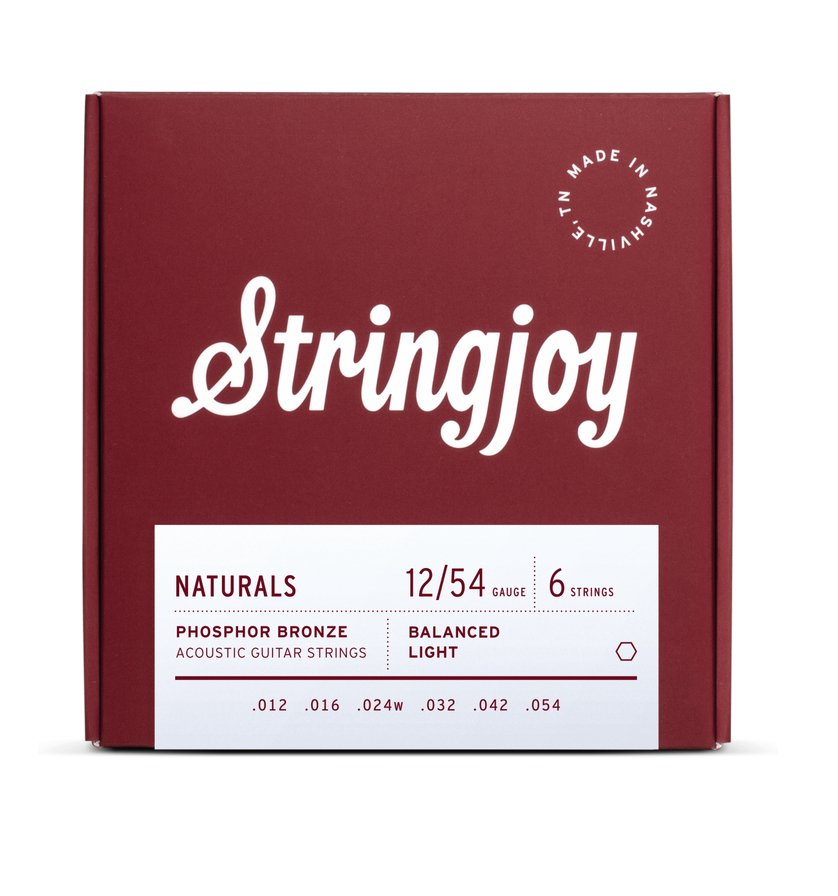 Stringjoy naturals acoustic 12 - 54 PB - La Boîte Musicale - Electric Guitar Strings - Stringjoy -