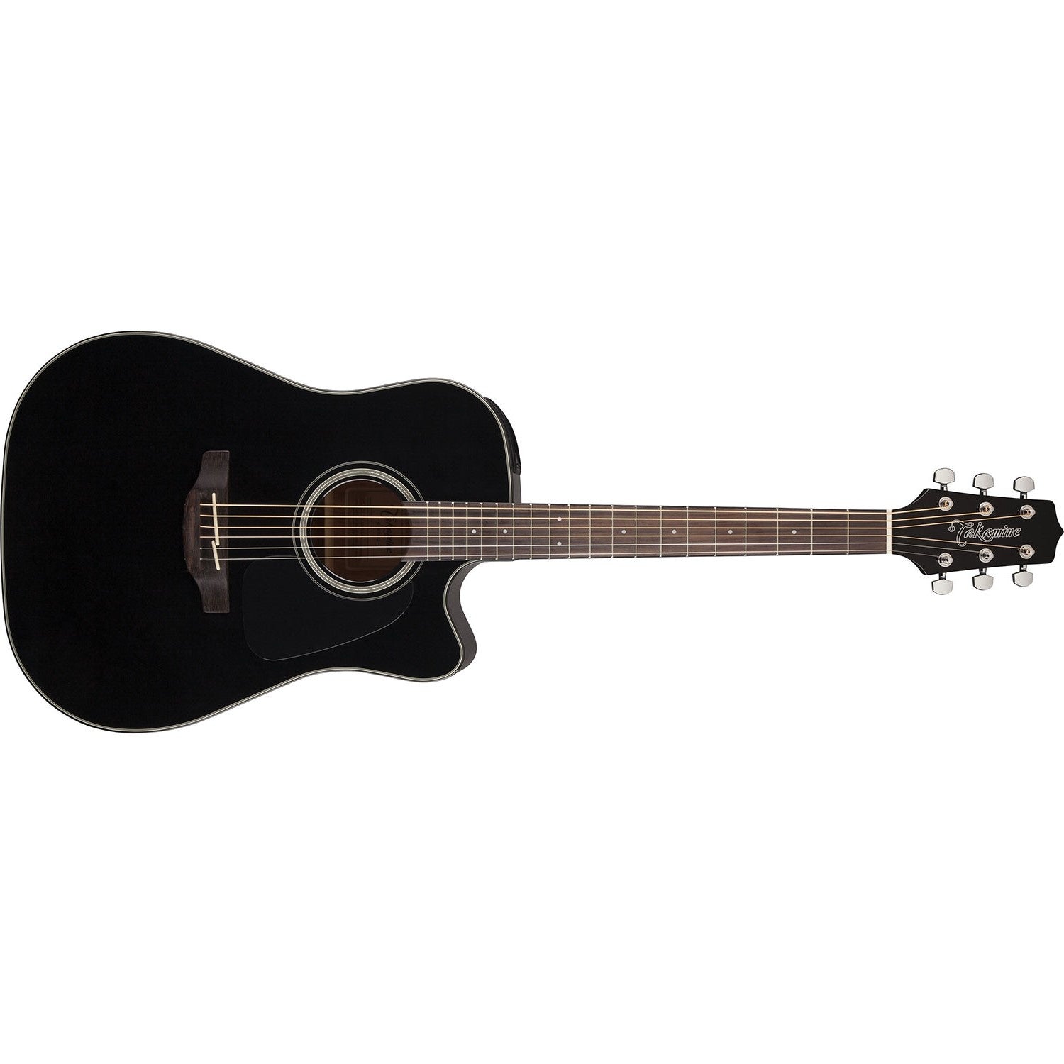 Takamine - Dreadnought Cutaway Acoustic - Electric Guitar - Black - La Boîte Musicale - Acoustic Guitars - Takamine -