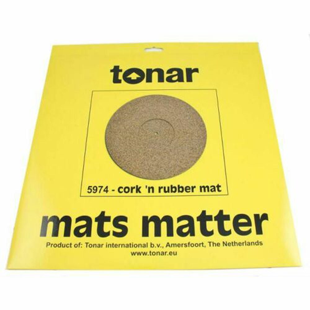 Tonar - 5974 cork/rubber turntable mat - La Boîte Musicale - Turntable Accessories - Disquaire -