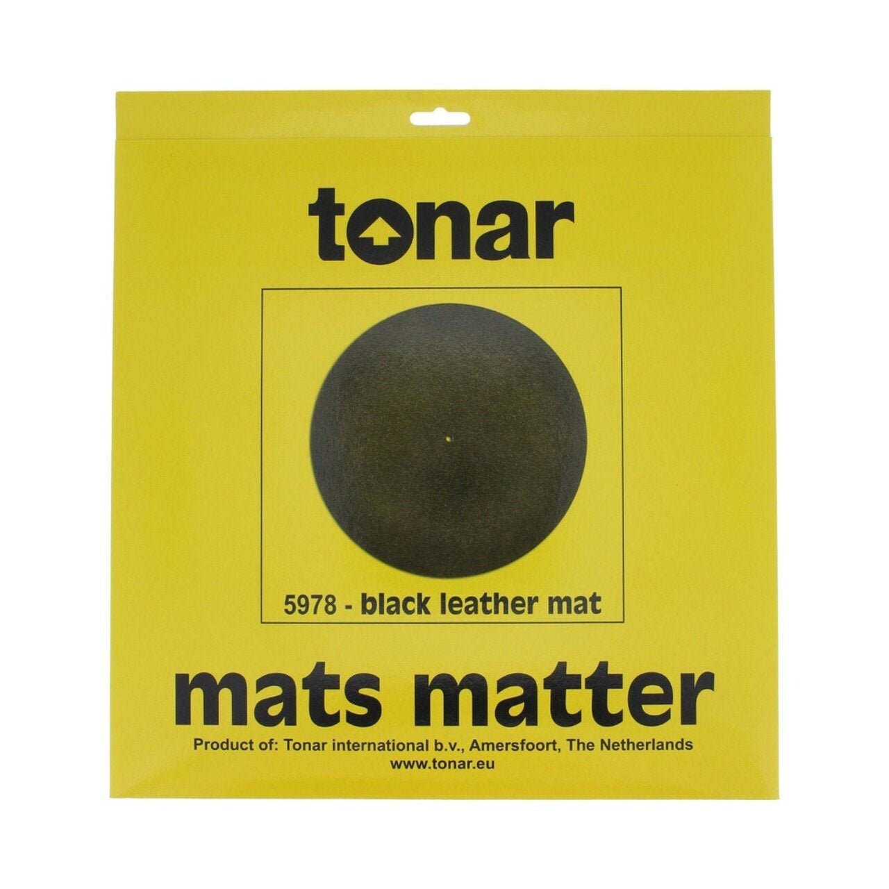 Tonar - 5978 Black Leather Mat - La Boîte Musicale - Turntable Accessories - Tonar -