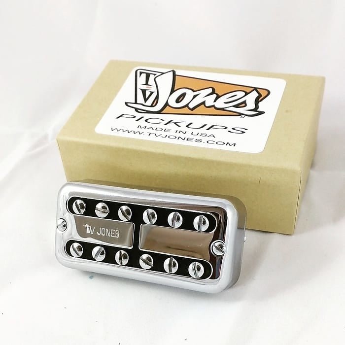 TV Jones Classic Humbucker Neck pickup chrome - La Boîte Musicale - Humbucker Pickups - La Boîte Musicale -