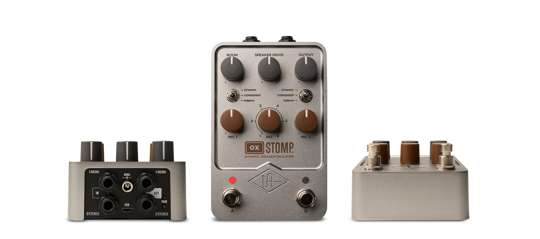 Universal Audio - OX Stomp Dynamic Speaker Emulator - La Boîte Musicale - Modulation - Universal Audio -