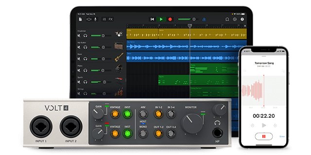 Universal Audio - Volt 4 Interface - La Boîte Musicale - La Boîte Musicale -