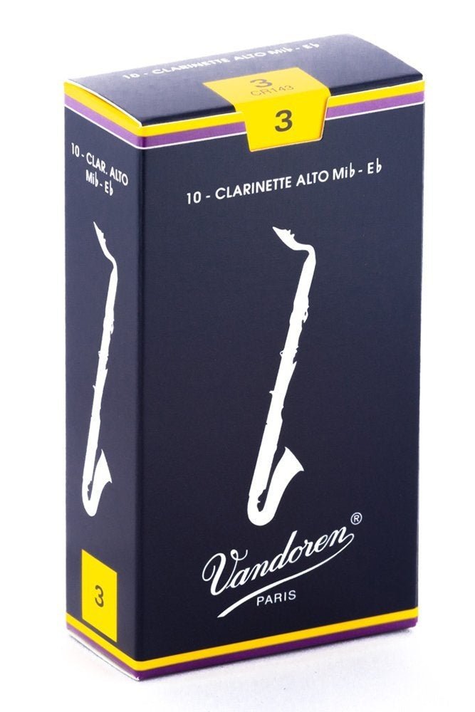Vandoren - Alto Clarinet Traditional Reeds Strength 3 - La Boîte Musicale - La Boîte Musicale -