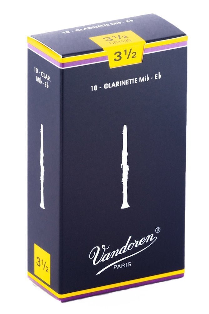 Vandoren - Eb Clarinet Traditional Reeds Strength 3.5 Item ID: CR1135 - La Boîte Musicale - Vandoren -