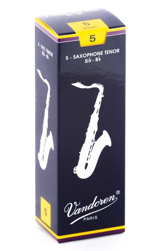 Vandoren Tenor Sax Traditional Reeds Strength 5; Box of 5 - La Boîte Musicale - Vandoren -