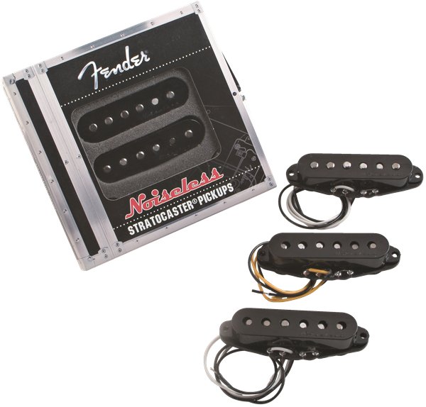 Vintage Noiseless™ Strat® Pickups - (3) Black - La Boîte Musicale - Stratocaster Pickups - Fender -