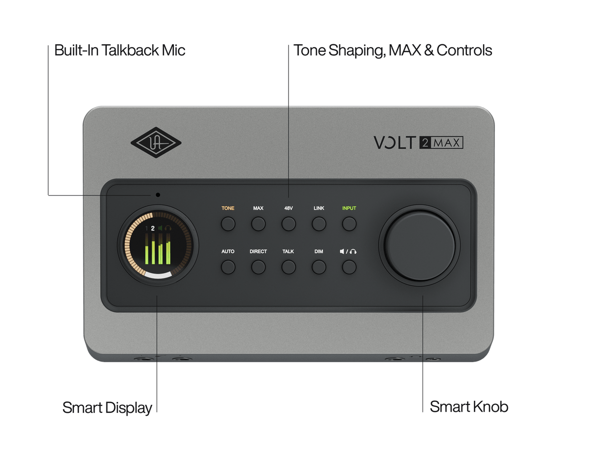 Universal Audio Volt 2 Max USB Audio Interface - product view 3