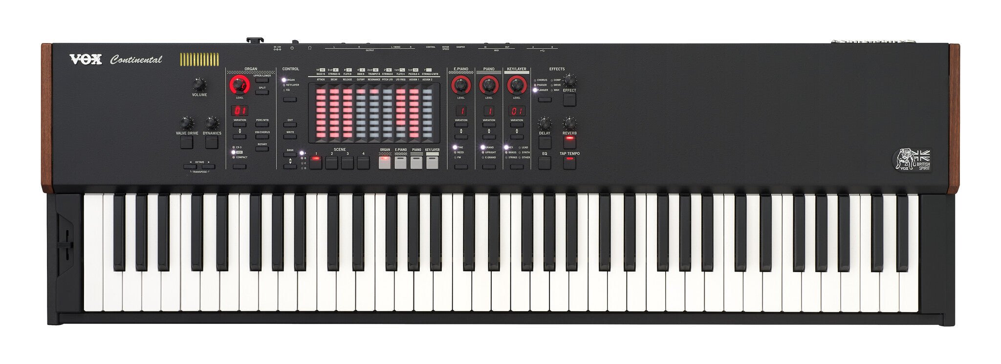 Vox - 73 - key Performance Keyboard with Pedal - Black - La Boîte Musicale - Synthesizers - Vox -