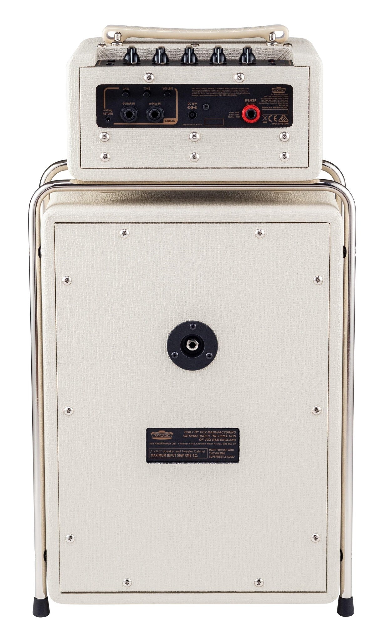 Vox - Mini Super Beatle Bluetooth Speaker and Amp - Ivory - La Boîte Musicale - Electric Guitar Amplifier - Vox -