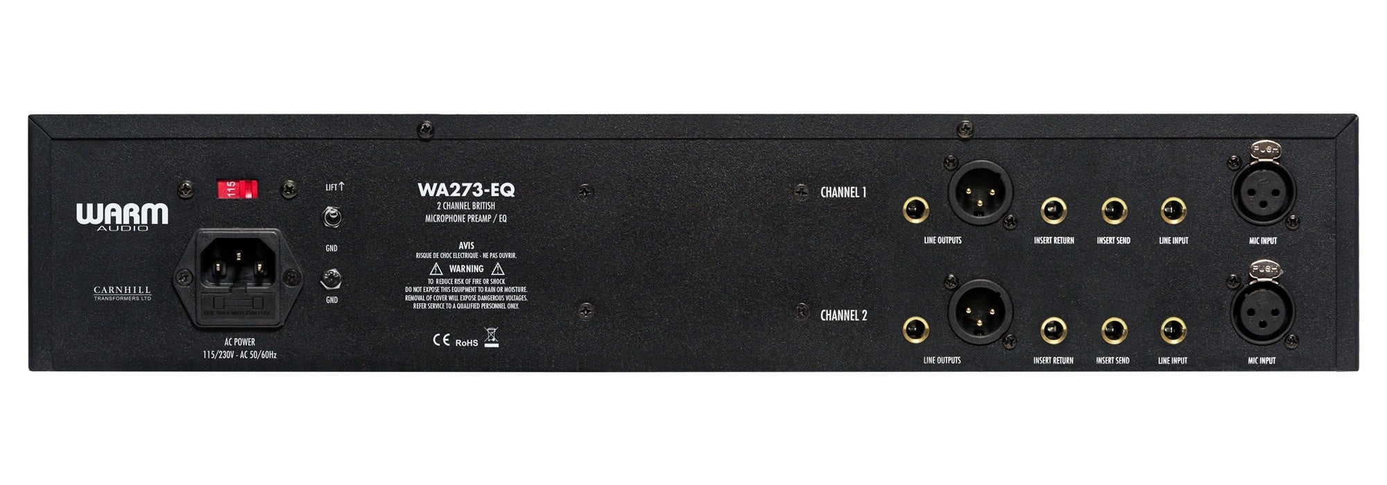 Warm Audio - WA273 - EQ Two Channel Parametric EQ - La Boîte Musicale - EQ - Warm Audio -