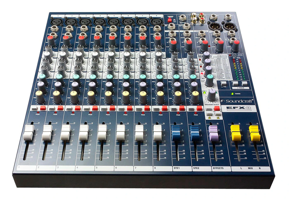 Soundcraft EFX8 - 8-Channel Mixer With 24-Bit Lexicon Digital Effects
