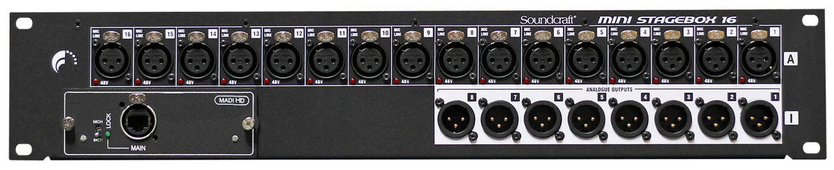 Soundcraft MINI-STAGEBOX-16R - Mini Stagebox 16R Low-Cost Option For Stage Connectivity