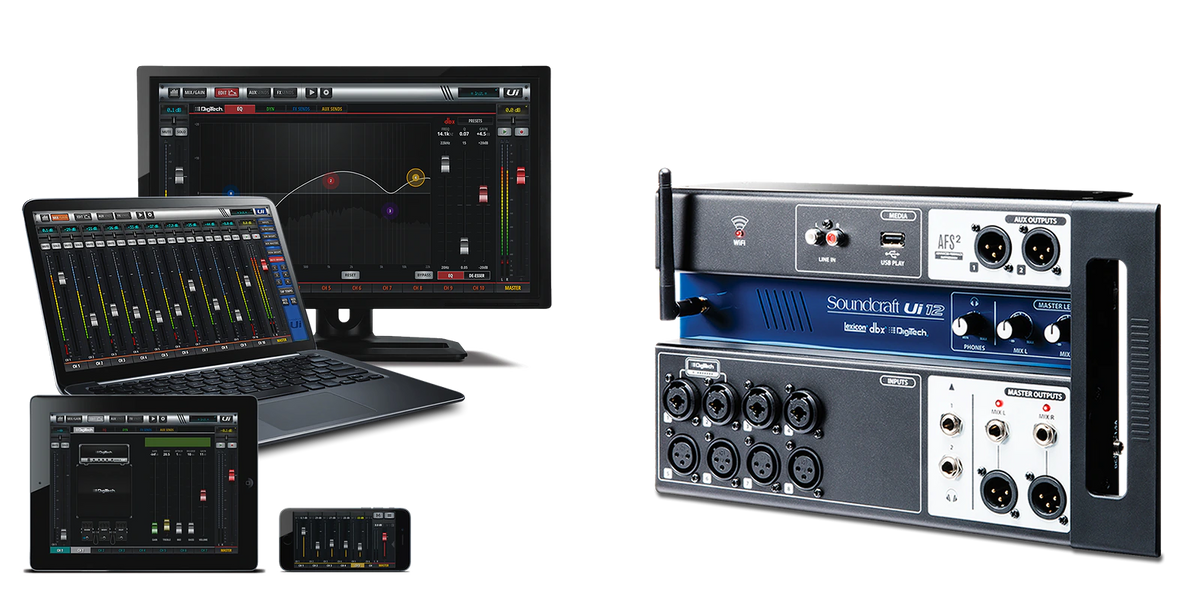 Soundcraft UI-12-US - 12-Input Remote-Controlled Digital Mixer