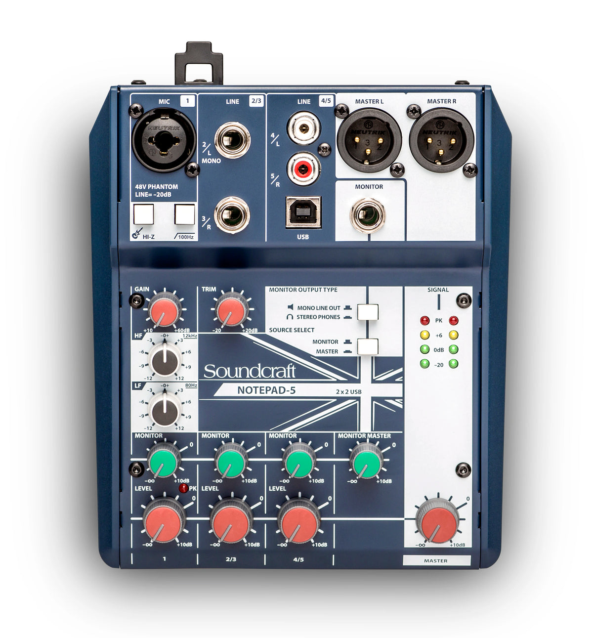 Soundcraft NOTEPAD-5 - Small-Format Analog Mixing Console With Usb I/O