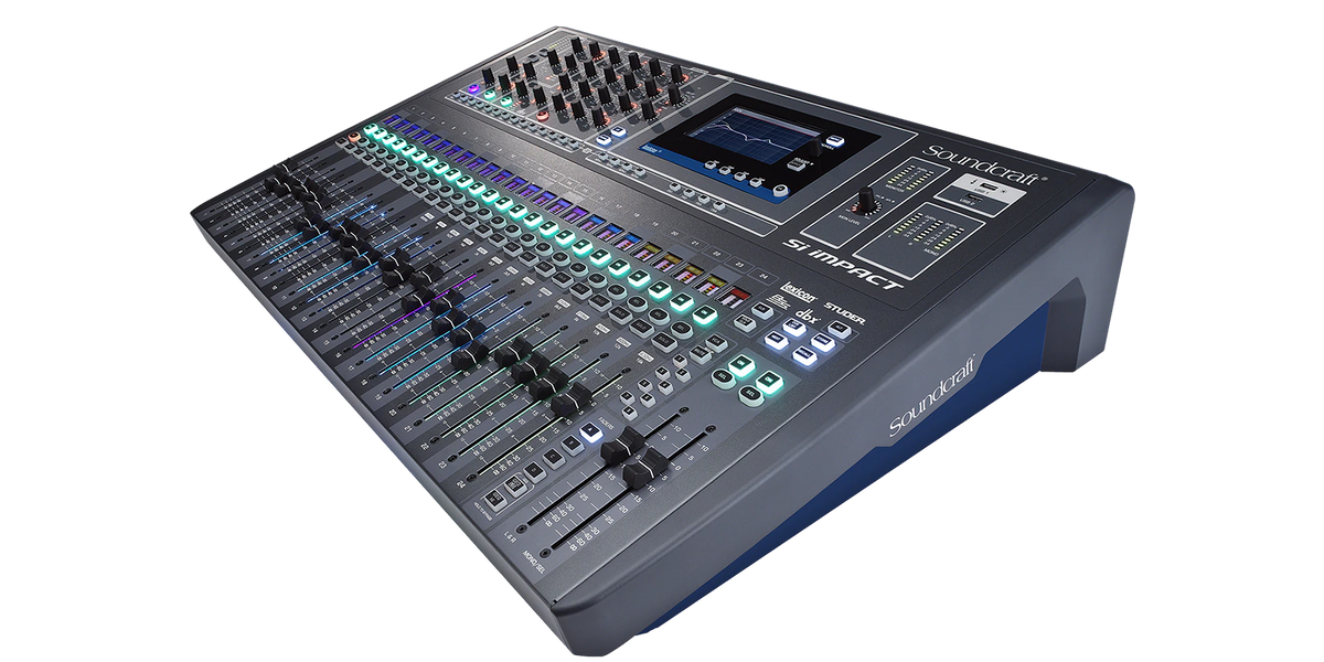 Soundcraft SI-IMPACT - 40-Input Digital Mixing Console And 32-In/32-Out Usb Interface With Ipad Contr.