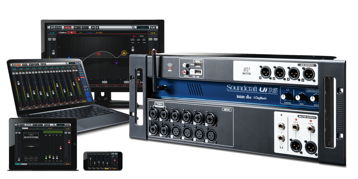 Soundcraft UI-16-US - Signature 16-Input Remote-Controlled Digital Mixer