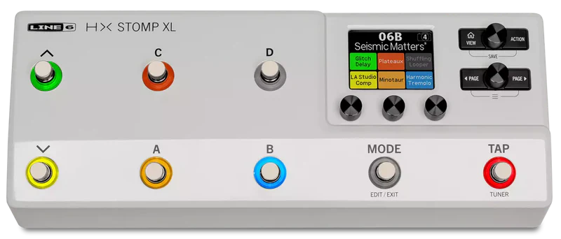 Line 6 HX STOMP XL Guitar Multi-Effects Floor Processor (White)