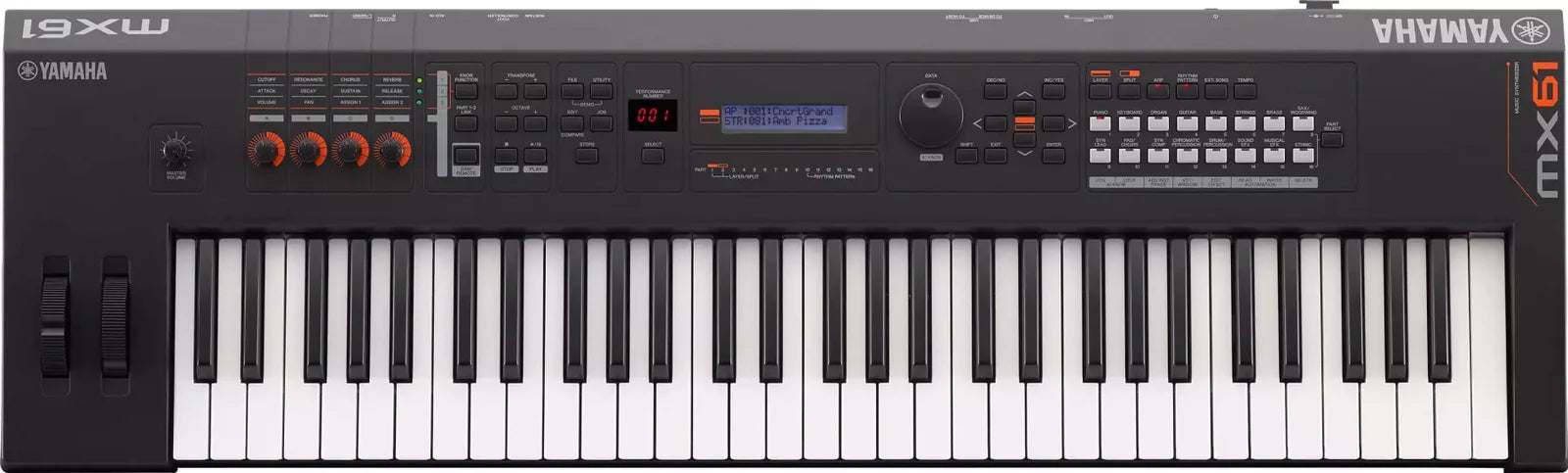Yamaha MX61 BK Music Synthesizer V2 (Black) - 61 Keys