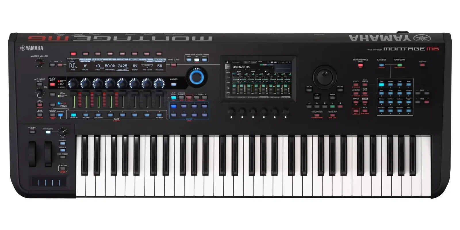 Yamaha MONTAGE M6 Hi-End Music Synthesizer With FSX Channel After Touch Action - 61 Keys