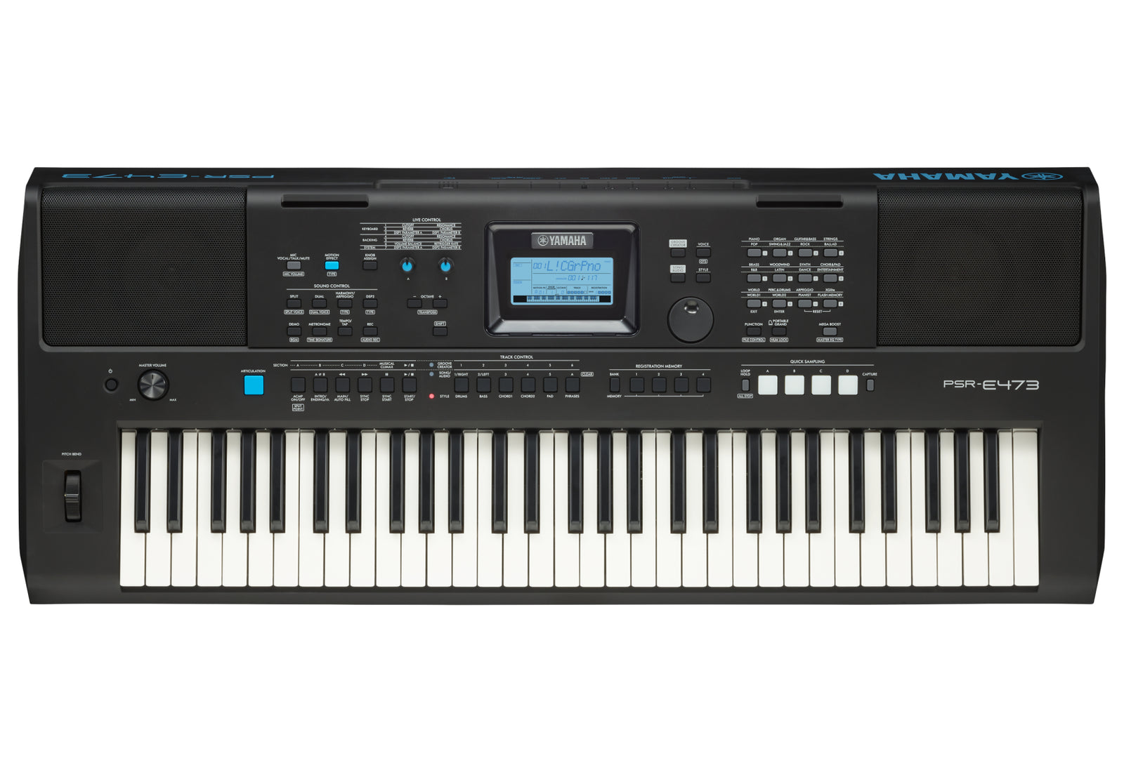 Yamaha PSRE473 Portable Keyboard - 61 Keys