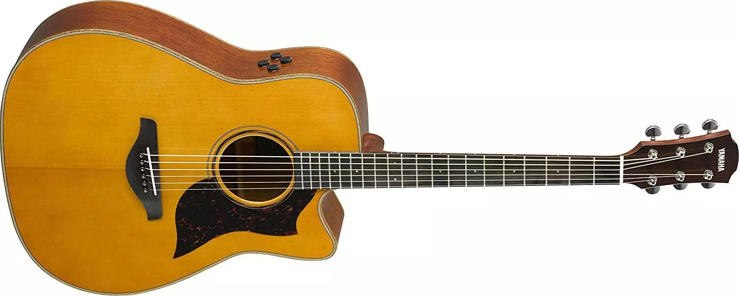 Yamaha A3M All Solid Spruce-Mahogany Dreadnought Cutaway - Vintage Natural