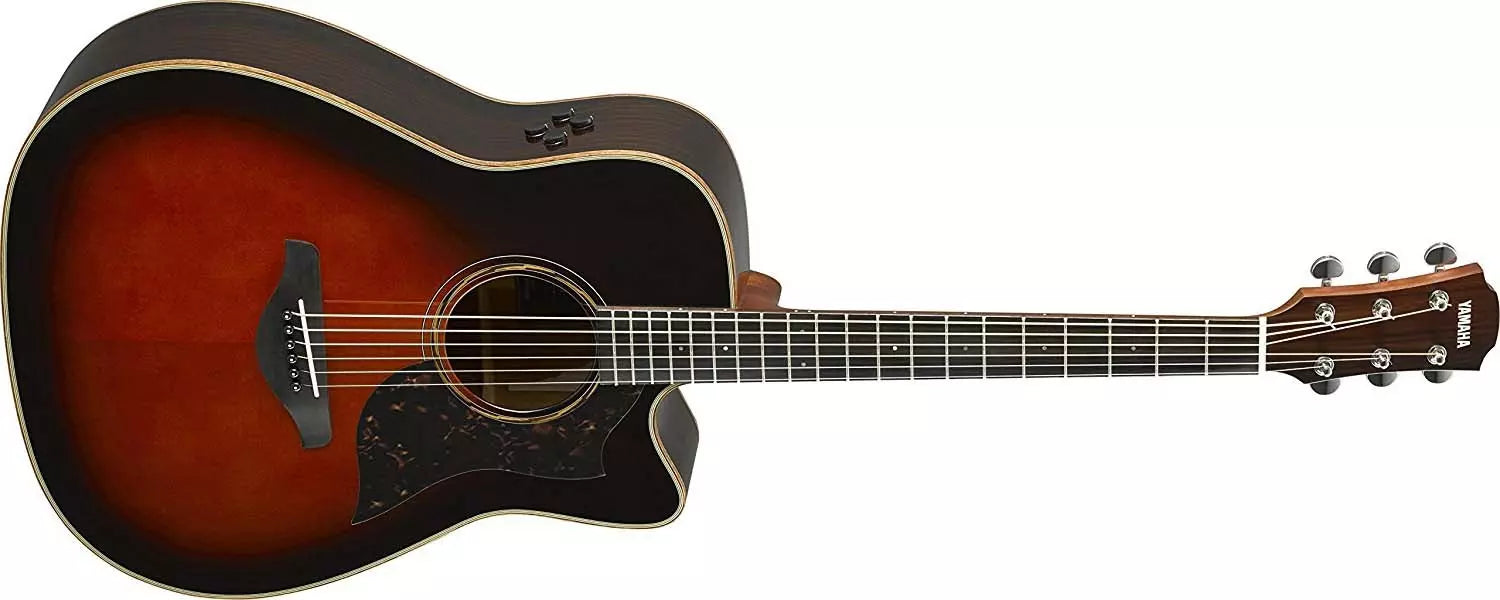 Yamaha A3R All Solid Spruce/Rosewood Dreadnought Cutaway - Tobacco Brown Sunburst