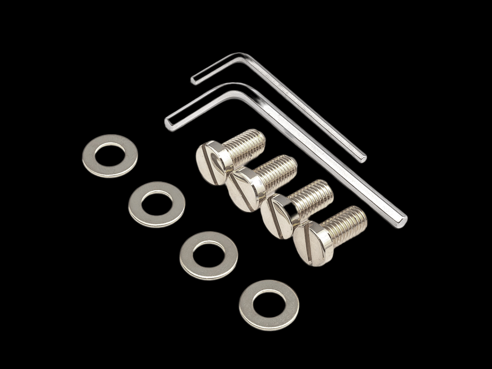 Duesenberg Les Trem II Tremolo System for Guitars - Nickel – included mounting hardware