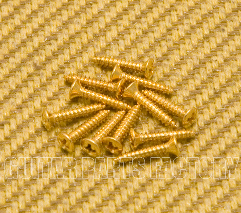 Gretsch Bezel Screws 0435G (12) Gold