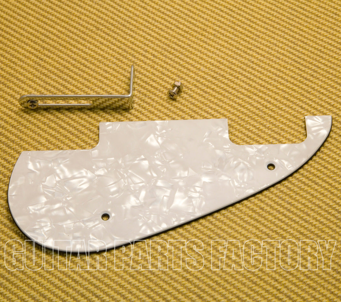 Gretsch Pickguard, Electromatic® Jet Baritone, Includes Mounting Hardware, White Moto
