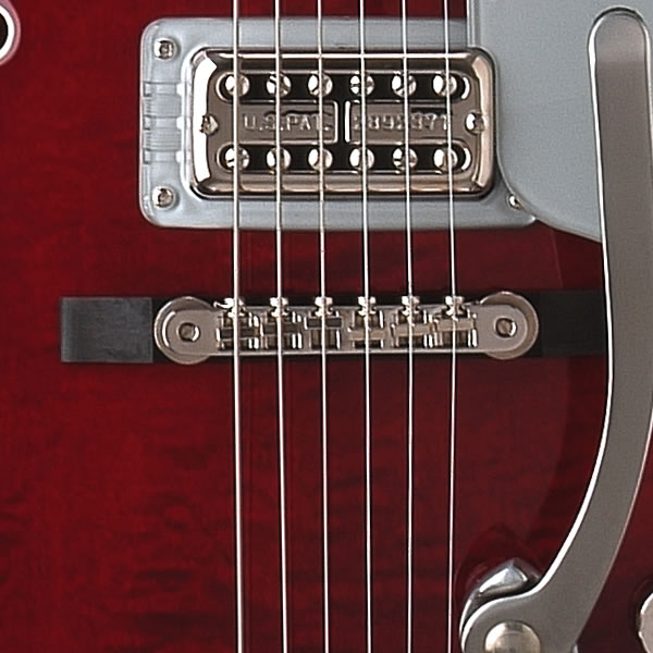 Gretsch Bridge Assembly, Adjusto-Matic™, Nickel with Ebony Base