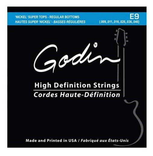Godin - Electric E-9 Nickel Super Tops -Reg. Bottoms