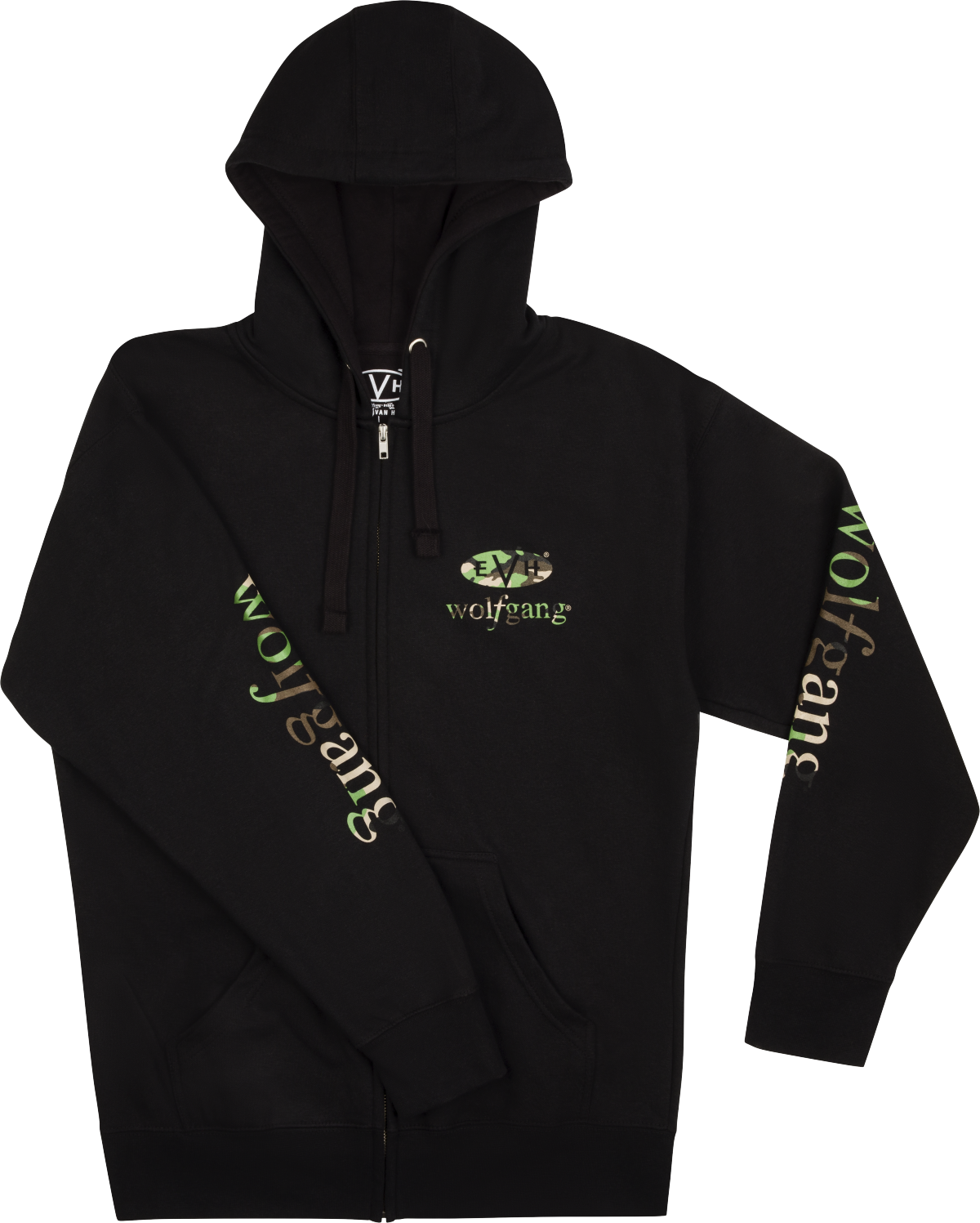EVH® Wolfgang™ Black and Camo Hoodie, S