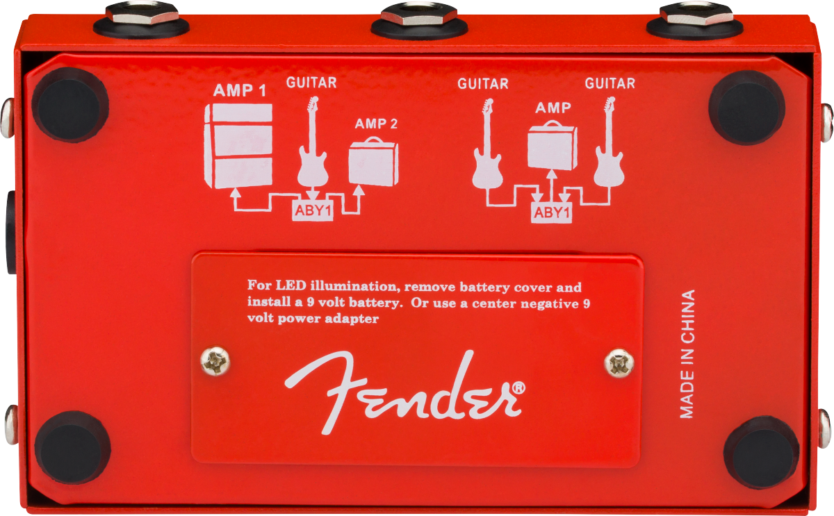 Fender - 2-Switch ABY Pedal- Red