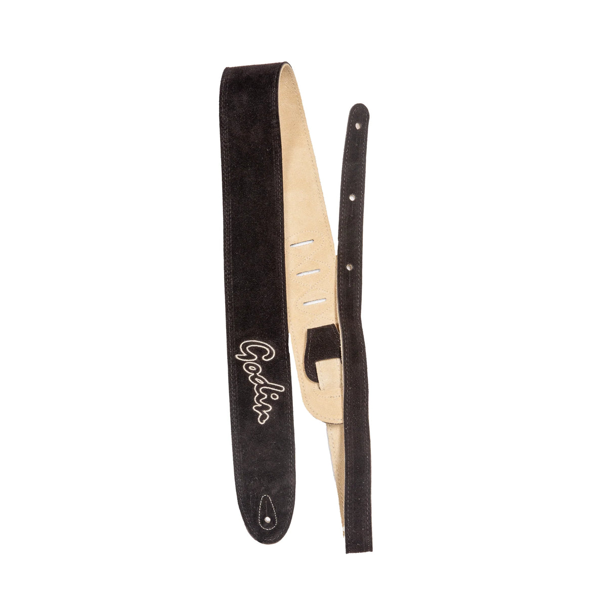 Godin Brown Suede Embroidery