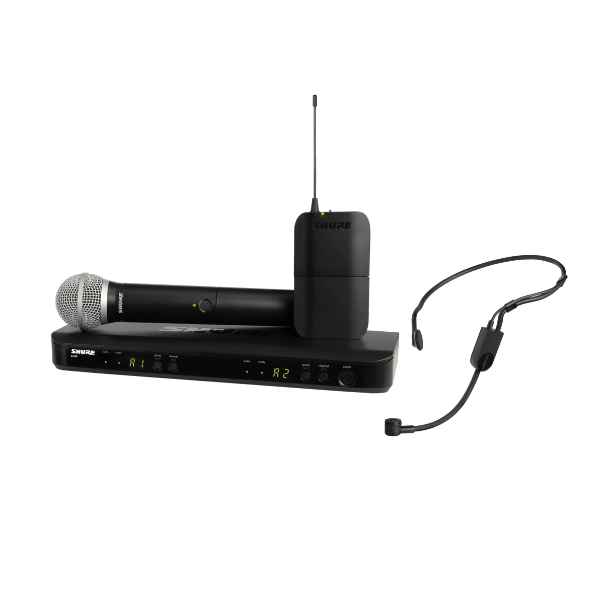 Shure BLX1288/P31-H11 - Wireless Combo System with BLX2/PG58 BLX1 & PGA31 - product view 1