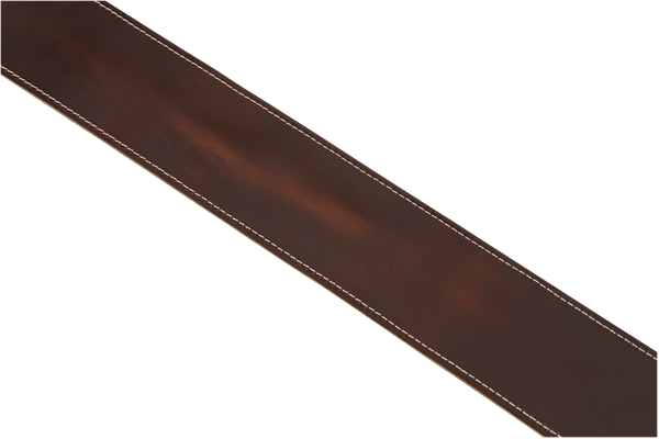 Fender - Broken-In Leather Strap, Brown, 2.5"