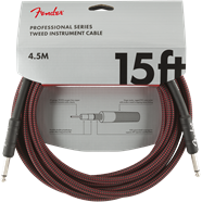 Fender - Professional Series Instrument Cable, 15', Red Tweed