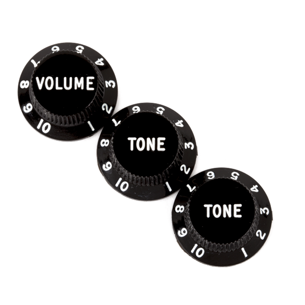Stratocaster Knob Sets - Black