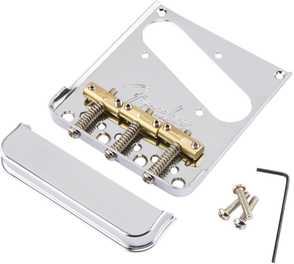 Fender -  3-Saddle American Pro Telecaster® Bridge Assembly- Chrome