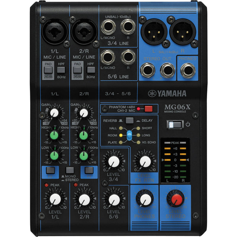 Yamaha MG06X 6-Input Mixer With Built-In Effects