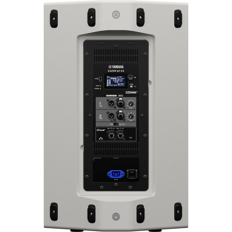 Yamaha DZR12DW 2000W 2-Way Powered Speaker With Dante (White) - 12in
