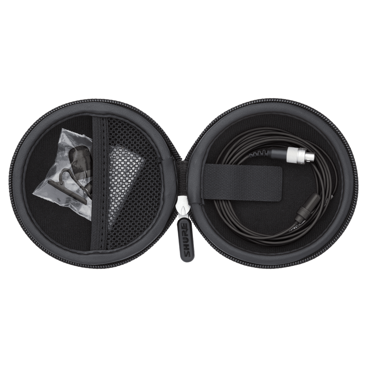 Shure UL4B/C-LM3-A - Cardioid Lavalier Microphone - Black w/LEMO & Accessories - product view 3