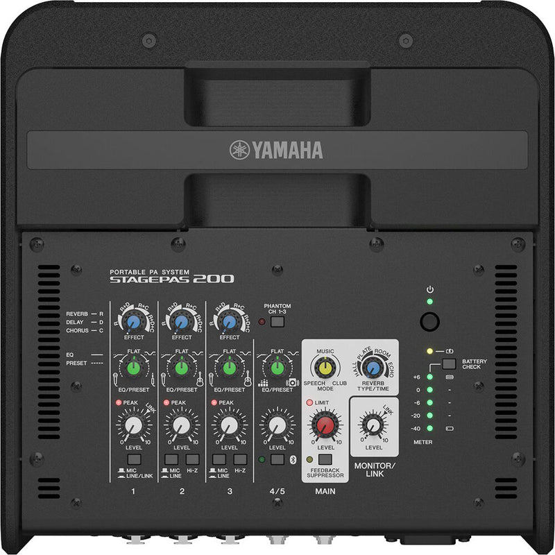 Yamaha STAGEPAS200 2-Way 130W Portable PA System With Bluetooth - 8in
