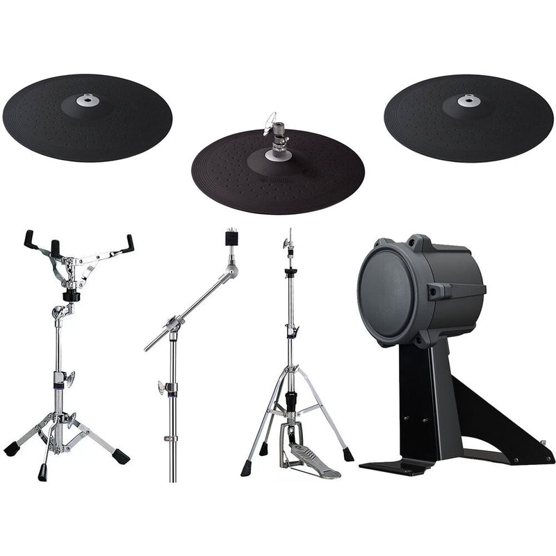 Yamaha DTC8 Cymbal Pads, Kick Pad And Hardware Set For DTX8 Electronic Drum Kit