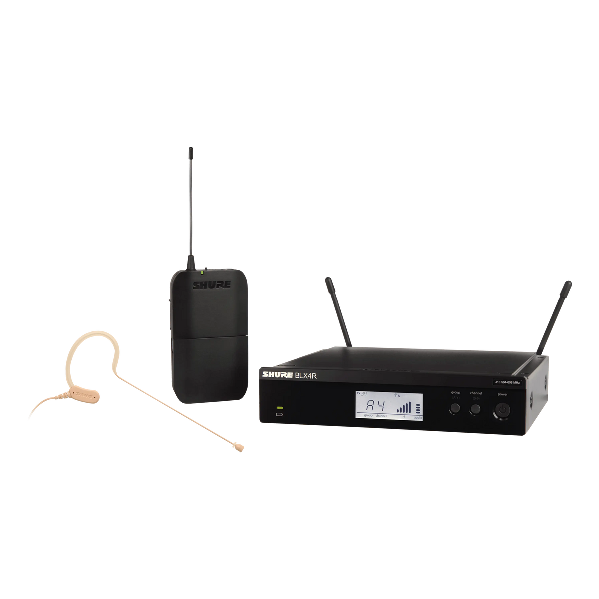 Shure BLX14R/MX53-J11 - Wireless Headset System with MX153T/O Microphone - product view 1
