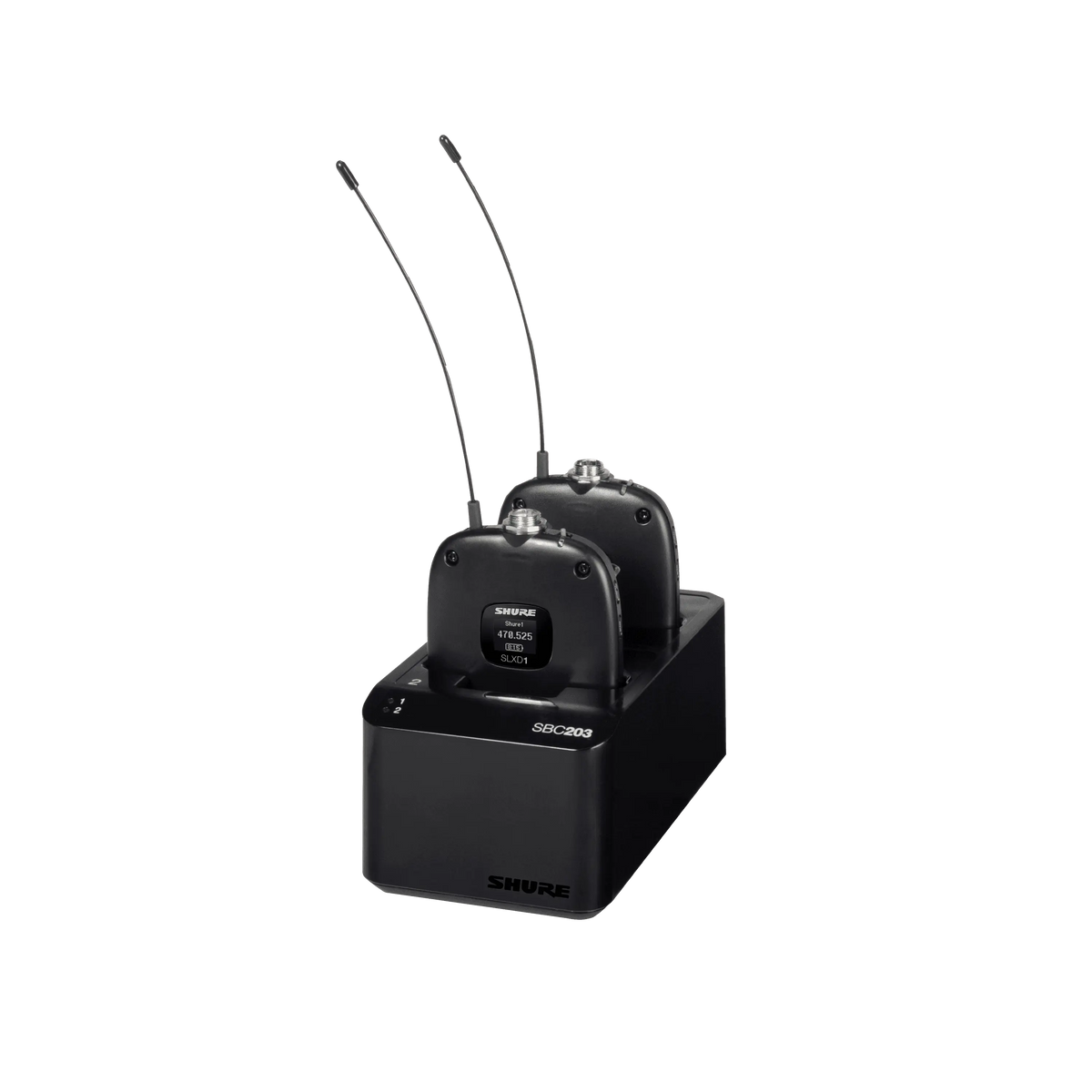 Shure SBC203-US - Dual Docking Charger with PSU for SLXD1/SLXD2 and SB903 - product view 3