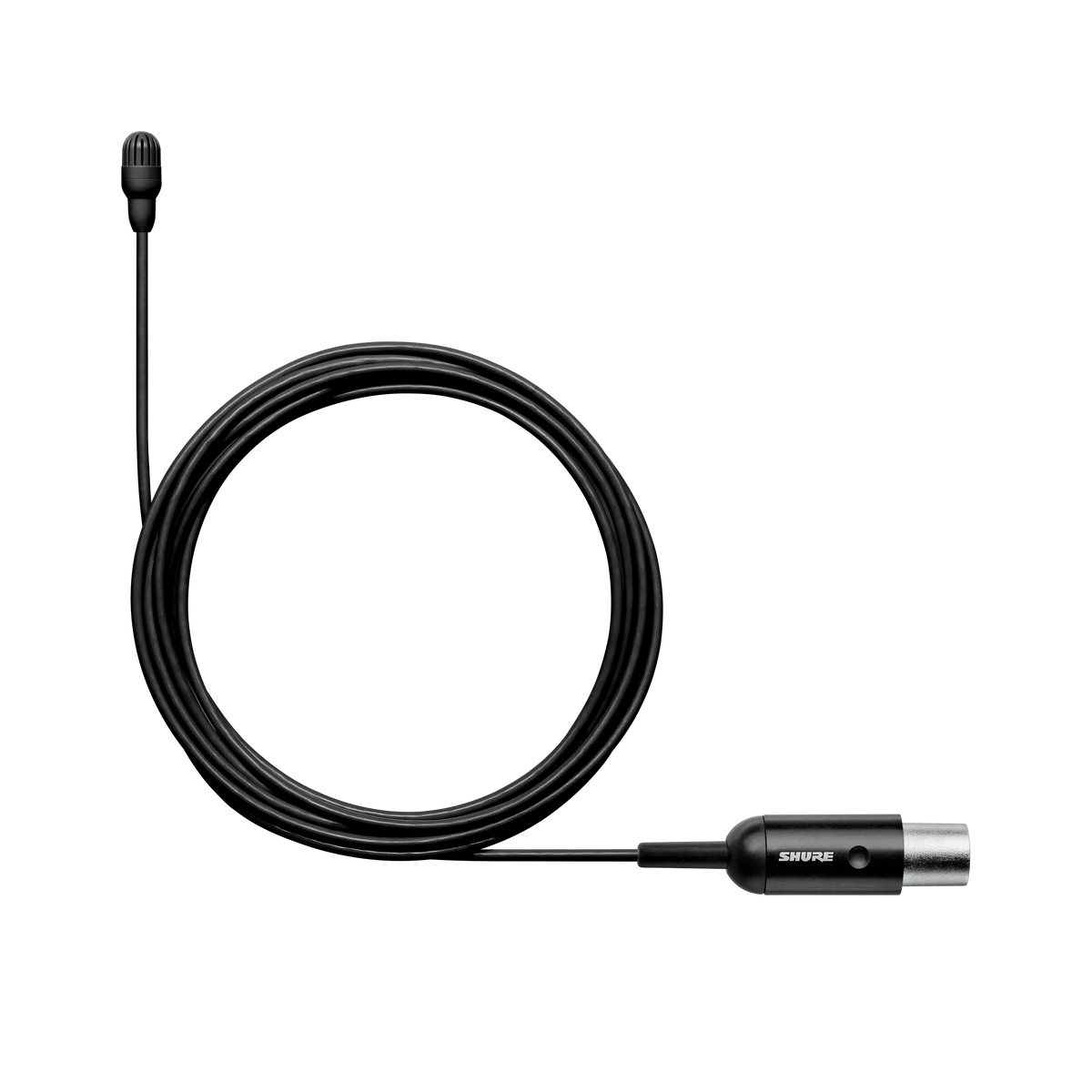 Shure TL47B/O-MTQG-A - Omni Lavalier Microphone - Black w/TA4F & Accessories - product view 1