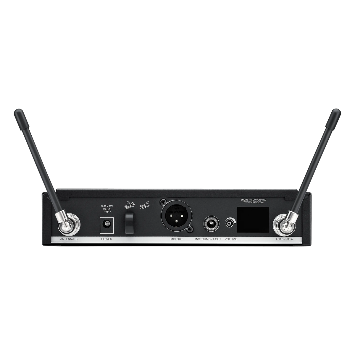 Shure BLX4R-H10 - Wireless Diversity Receiver with PS23 & 1/4 Wave Antennas - product view 2