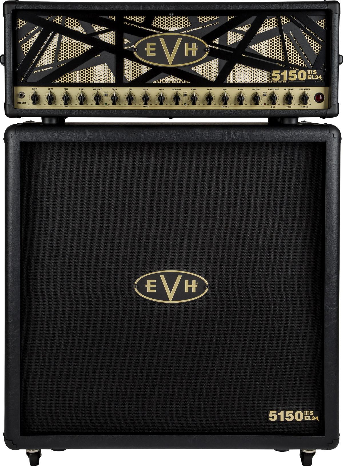 EVH 5150III®S EL34 4x12 Cabinet, Black and Gold